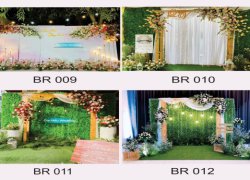 Nơi cung cấp dịch vụ trang trí background đám cưới hoa tươi theo yêu cầu chuyên nghiệp